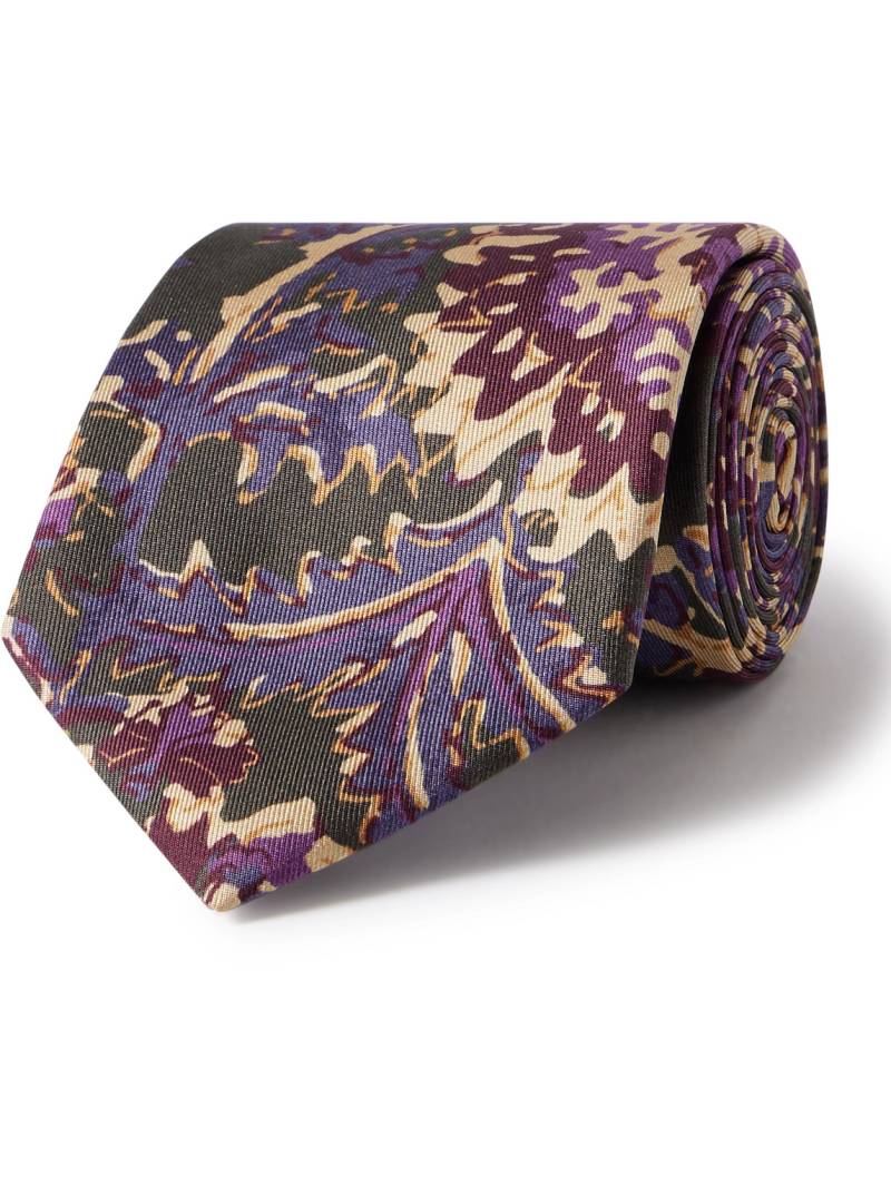 Favourbrook - Charleston 7.5cm Floral-Print Silk Tie - Men - Purple von Favourbrook