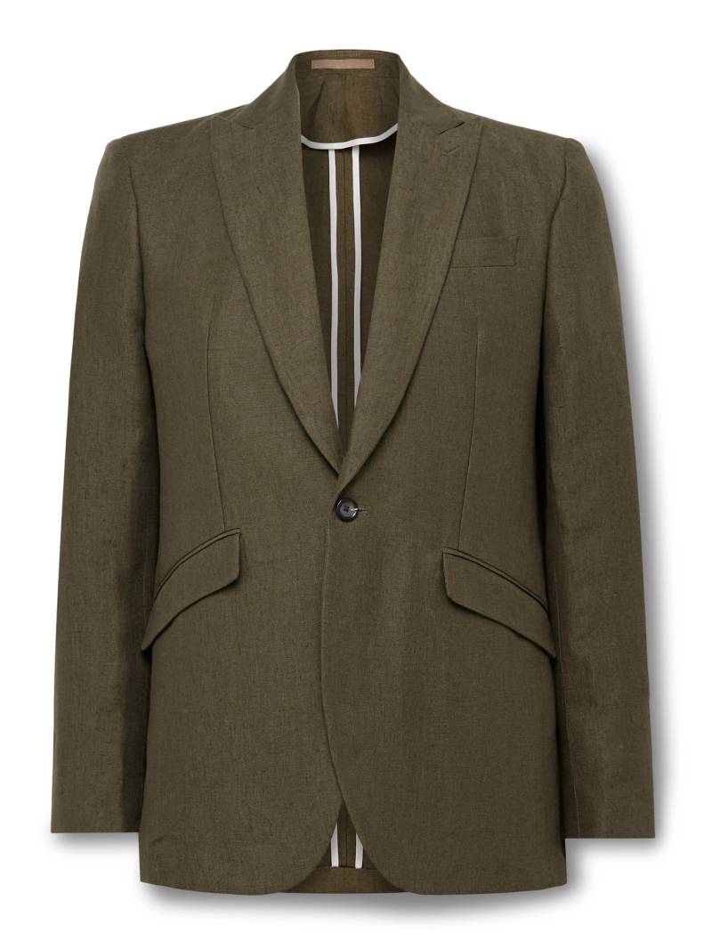 Favourbrook - Slim-Fit Linen Suit Jacket - Men - Green - UK/US 40 von Favourbrook