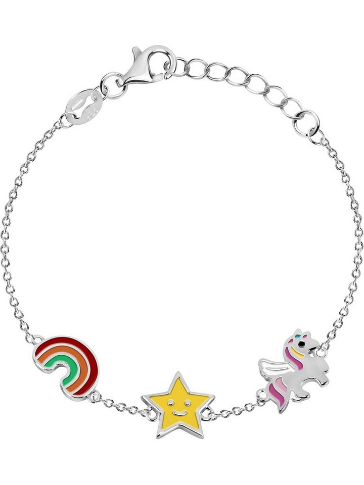 FAVS Silberarmband FAVS Mädchen-Armband 925er Silber, Emaille Stern von Favs
