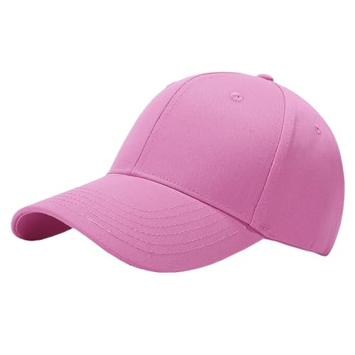 Favuit Baseball Cap Herren Damen, Athletic Baseballkappe Unisex Kappe Verstellbar Einfarbig Basecap Einheitsgröße Baumwolle Sonnenhut für Sport Reisen Draußen (Rosa) von Favuit