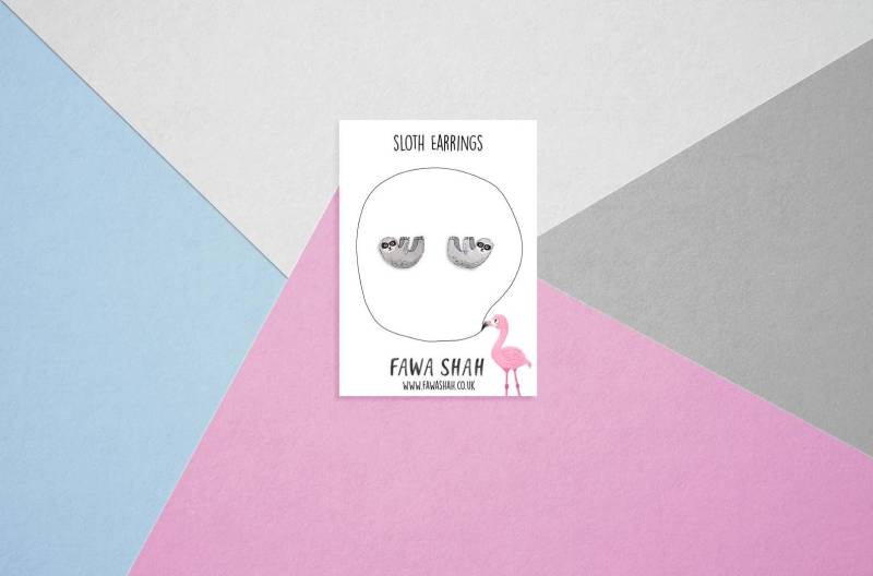 Kleine Faultier Ohrringe | Schmuck Geschenk Tier Ohrstecker von Fawa1