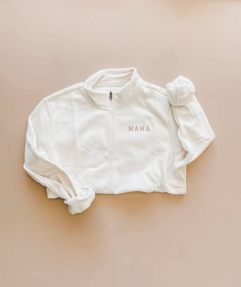 Mama Hafer 1/4 Zip Crew Mama Hafer 1/4 Zip Crew von Fawnclothingco