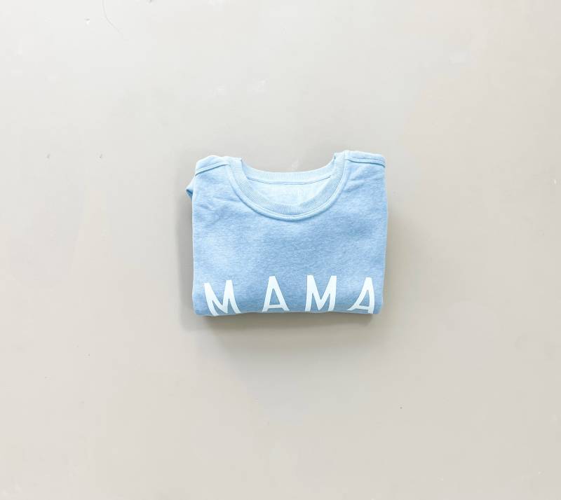 Mama Staubblaue Crew von Fawnclothingco