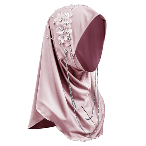 Chic Hijab Für Muslimische Damen Einfarbiger Hijab Mit Perlen und Blumen Weich Kopftuch Mädchen Hijab Schal Frauen Konfektionskleidung Schal Kleider Volle Abdeckung Turban Wrap Kopftuch Halstuch Chic Hijab Für Muslimische Damen Einfarbiger Hijab Mit Perlen und Blumen Weich Kopftuch Mädchen Hijab Schal Frauen Konfektionskleidung Schal Kleider Volle Abdeckung Turban Wrap Kopftuch Halstuch von Faxianther