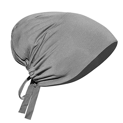 Modal Bandana Kopftuch Verstellbare Damen Unterschal Muslimische Hüte Hijab Elastisch Untertuch Headwraps Atmungsaktive Kopfbedeckung Innenkappe volle Abdeckung Mütze Motorhaube Frauen Beanie Biketuch von Faxianther
