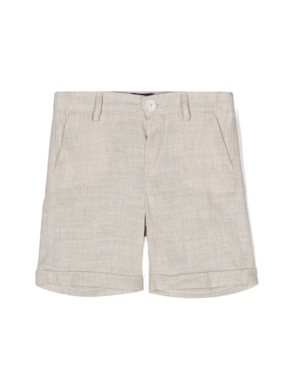 Fay Kids Melierte Chambray-Shorts - Nude von Fay Kids