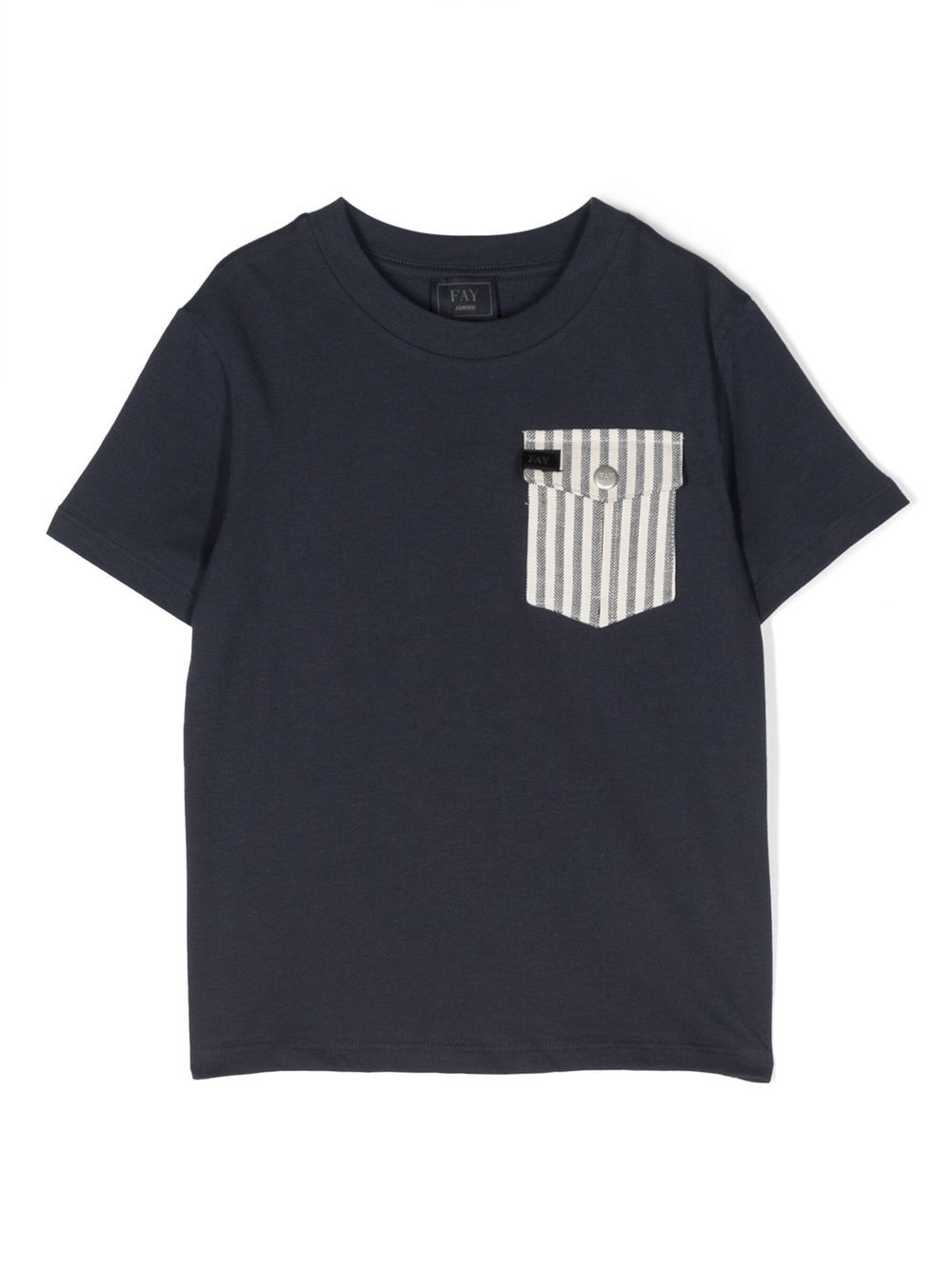 Fay Kids T-Shirt mit Brusttasche - Blau von Fay Kids