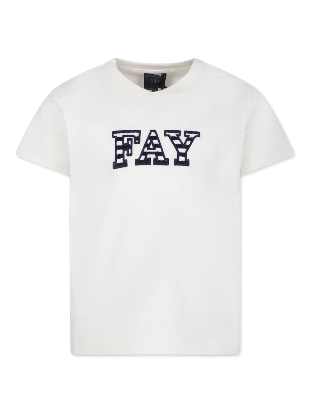 Fay Kids T-Shirt mit Logo-Applikation - Weiß von Fay Kids