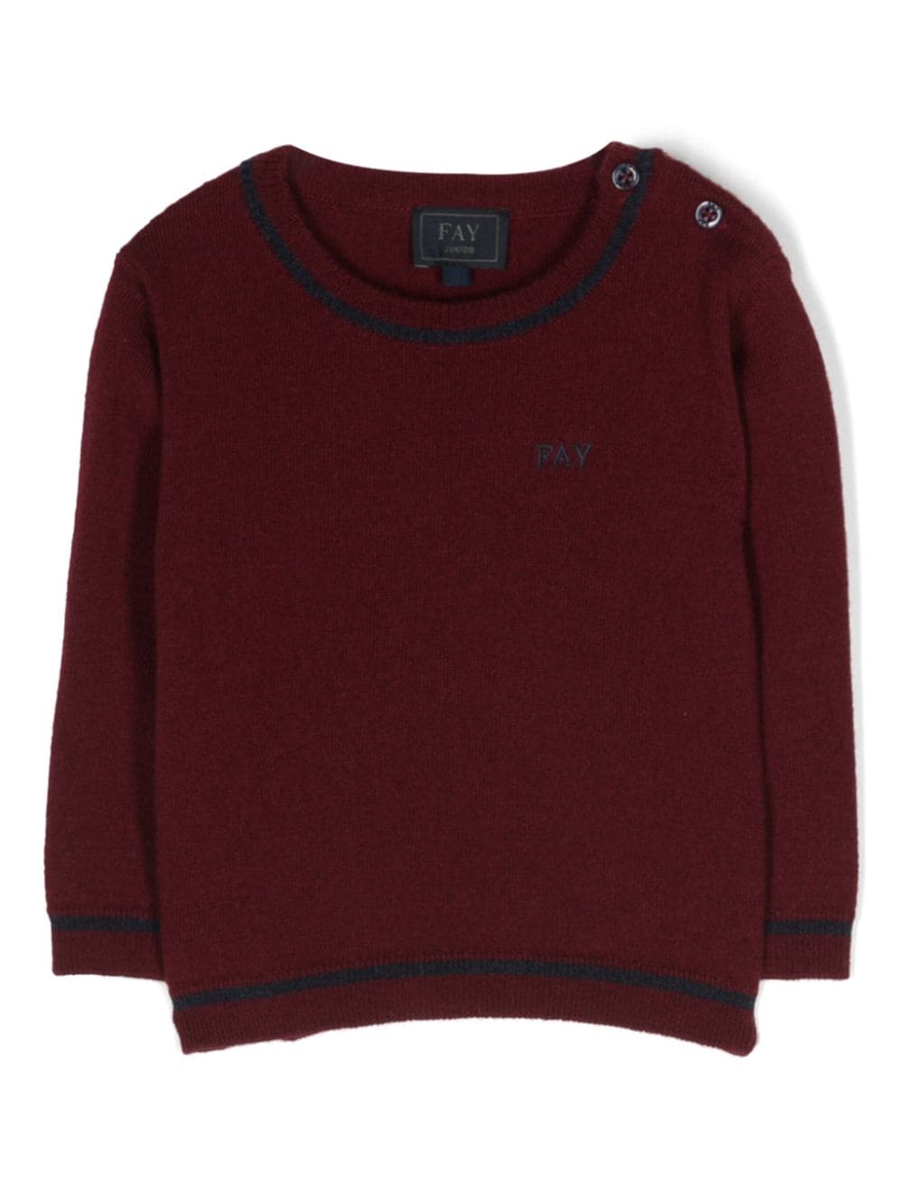 Fay Kids Fein gestrickter Pullover - Rot von Fay Kids