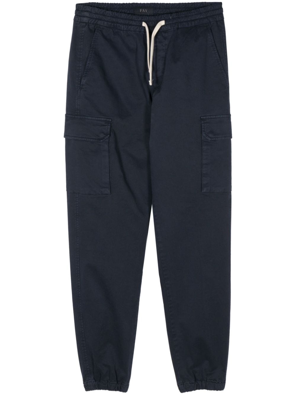 Fay Tapered-Cargohose aus Baumwolle - Blau von Fay