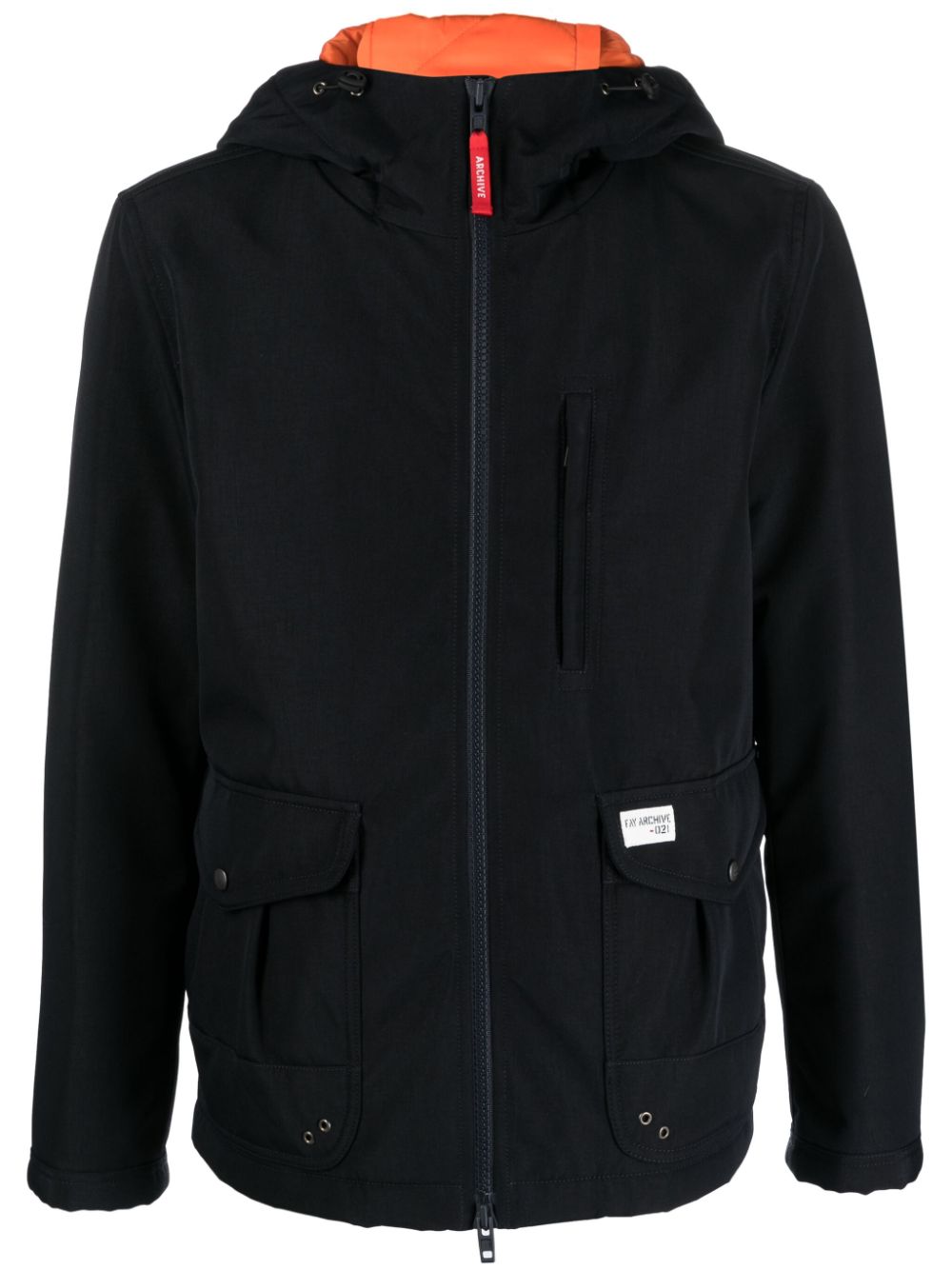 Fay Windbreaker mit Kapuze - Blau von Fay