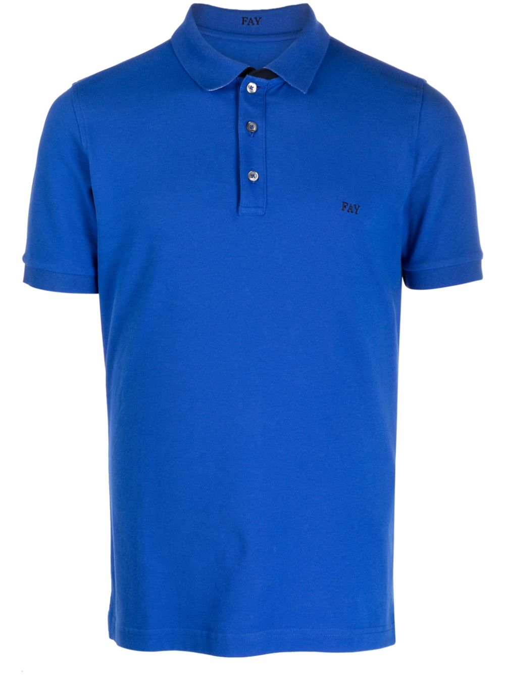 Fay Poloshirt mit Logo-Stickerei - Blau von Fay