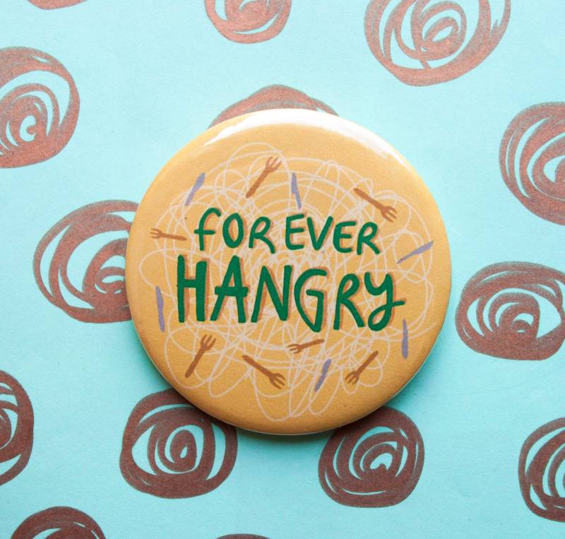 Forever Hangry Pin Anstecker Foodie Geschenk, Wichteln von FayeFinn