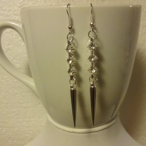 Dreifach Crystal Und Spitzen Baumeln Ohrringe Dreifach Crystal Und Spitzen Baumeln Ohrringe von FayelonHandmade