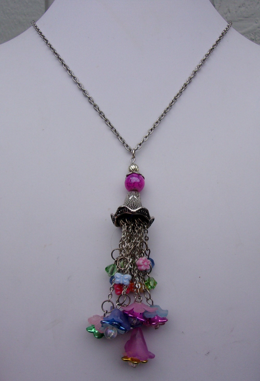 Fairy Garden Quasten-Halskette - Unikat Fairy Garden Quasten-Halskette - Unikat von FayelonHandmade