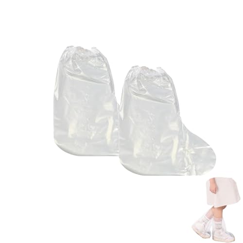 Fayemint 10 Stück Wasserdicht Überschuhe, Regenfeste Überschuhe für Kinder, für Kinder Überschuhe, Schutz an Regnerischen Tagen, Wasserdicht (Transparent von Fayemint