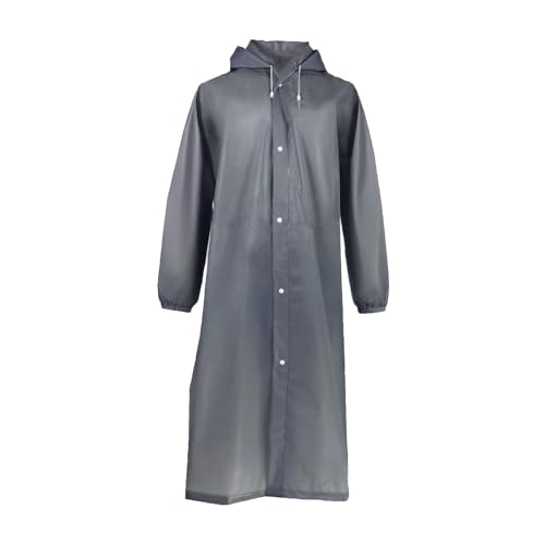 Fayemint Regenponcho, Wasserdicht Regenmantel Unisex, Regenschutz Regen Poncho, Atmungsaktiver Tragbarer Poncho, für Radfahren, Wandern, Angeln, Camping (Grau) von Fayemint