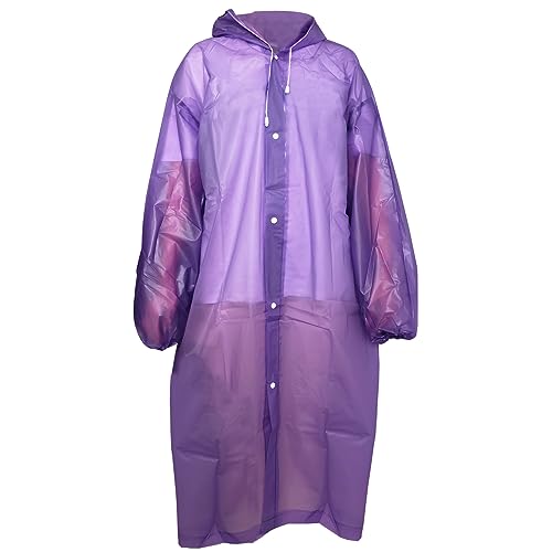 Fayemint Regenponcho, Wasserdicht Regenmantel Unisex, Regenschutz Regen Poncho, Atmungsaktiver Tragbarer Poncho, für Radfahren, Wandern, Angeln, Camping (Lila) von Fayemint