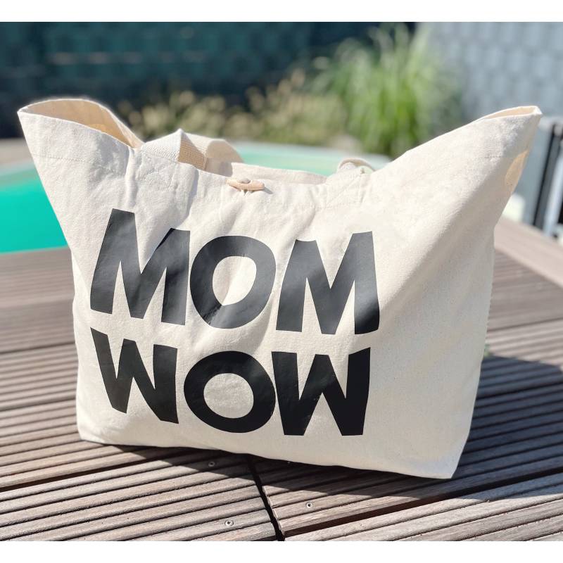 Mom Wow Mommy Bag Groß Tasche Kliniktasche Strandtasche Tragetasche Handtasche Jute Mama Shopper Nachhaltig Bio Baumwolle Mom Wow Mommy Bag Groß Tasche Kliniktasche Strandtasche Tragetasche Handtasche Jute Mama Shopper Nachhaltig Bio Baumwolle von Fayfila