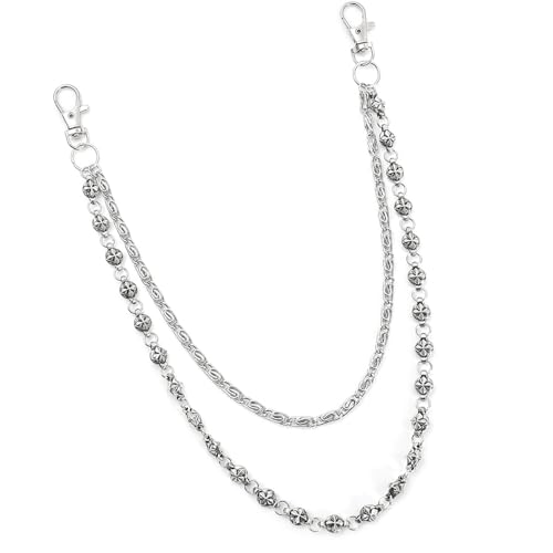 Edgy Punk Streetwear Hip Hop Jeans Kette Unisex Doppellagiges Taillenzubehör Handgefertigter Körperschmuck für Damen Herren Unisex Hip Hop Gürtelkette Zubehör Edgy Punk Streetwear Hip Hop Jeans Kette Unisex Doppellagiges Taillenzubehör Handgefertigter Körperschmuck für Damen Herren Unisex Hip Hop Gürtelkette Zubehör von Fazvncv