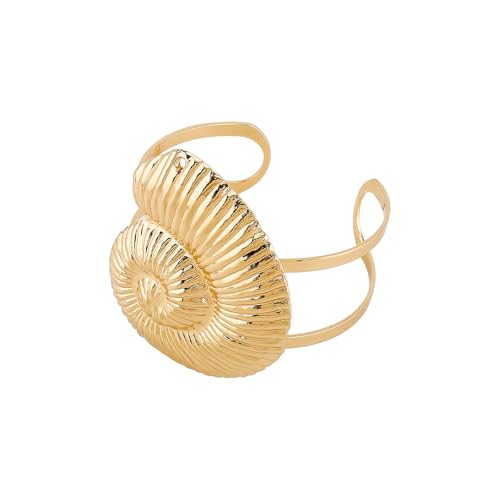 Fazvncv Stilvoller, verstellbarer Armreif mit Seestern- und Muschel-Design für Freizeitkleidung oder Strandurlaub, Resort-Muscheln, Einheitsgröße, Wie beschrieben von Fazvncv