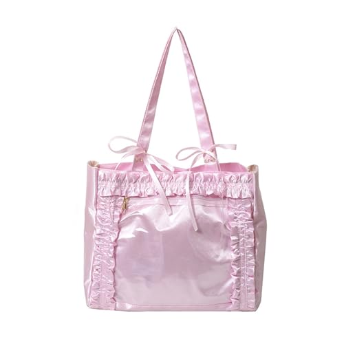 Itabag Transparente Umhängetasche, modische Itabag-Handtasche mit Sichtfenster für Anstecknadeln, Anime-Display, Toted Handtasche für Frauen und Mädchen, modische Handtasche, a, One Size von Fazvncv