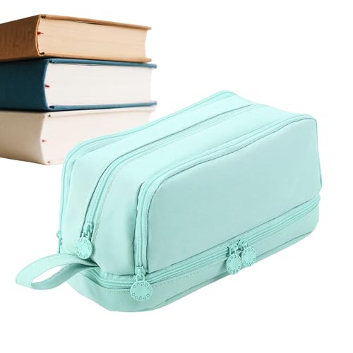 Bleistiftkoffer mit großer Kapazität - Organisator mit mehrschichtiger Stifte Beutel mit 4 Fächern für Schulhilfsmittel, Markerhalter -Stiftbeutel für Erwachsene für Kinder, 8,66 x 3,94 x 3,74 Zoll von Fbinys