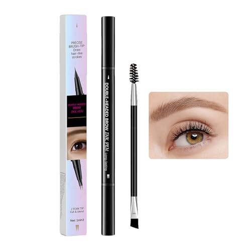 Eyebrow Pen, Natural Brows Enhancer, Long-Lasting Smudge-Proof Makeup Qith Precision Double-Ended Shaping Tool for Sensitive Skin, Professional Makeup, Daily Use, 1 Ml Eyebrow Pen, Natural Brows Enhancer, Long-Lasting Smudge-Proof Makeup Qith Precision Double-Ended Shaping Tool for Sensitive Skin, Professional Makeup, Daily Use, 1 Ml von Fbinys