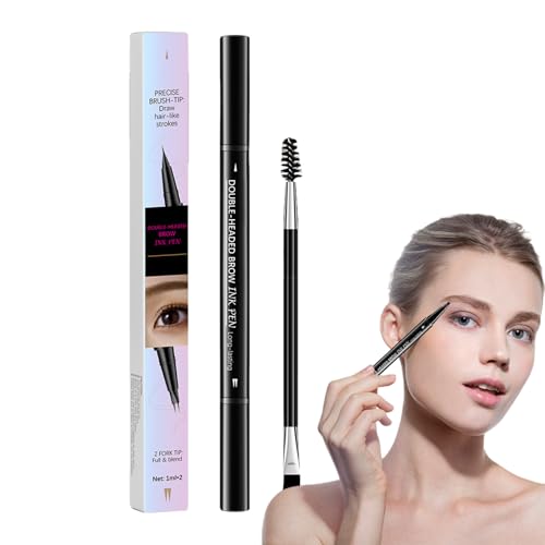 Eyebrow Pen, Natural Brows Enhancer, Long-Lasting Smudge-Proof Makeup Qith Precision Double-Ended Shaping Tool for Sensitive Skin, Professional Makeup, Daily Use, 1 Ml Eyebrow Pen, Natural Brows Enhancer, Long-Lasting Smudge-Proof Makeup Qith Precision Double-Ended Shaping Tool for Sensitive Skin, Professional Makeup, Daily Use, 1 Ml von Fbinys