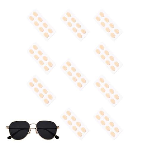 Eyeglass Nose Pads 40 Pair Set, Self-Adhesive Soft Foam Non Slip Grips for Glasses and Sunglasses, Comfortable Cushion for Makeup Sports Work Travel and Daily Wear 0.35x0.24x0.06 Inches von Fbinys