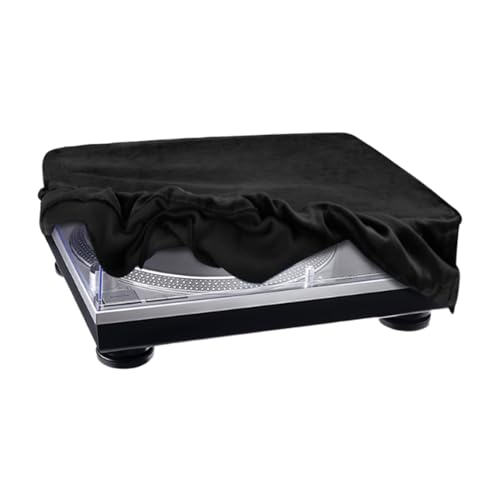 Turntable Cover, Protective Soft Fabric Dust Sleeve Case, Turntables Guard Stereo DJ Setup Home Studio Use for Men Women Teens Kids Adults Music Lovers, 43x33x13cm von Fbinys