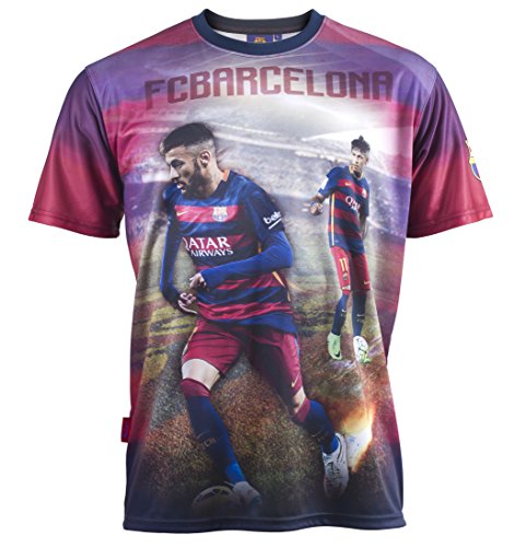 F. C. Barcleona Herren T-Shirt Neymar Jr, offizielle Kollektion, Erwachsenengröße S mehrfarbig von FC Barcelone