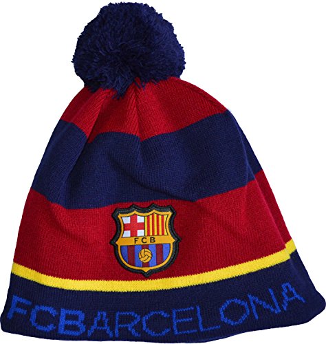 FC Barcelona Mütze mit Bommel, offizielle Kollektion, Erwachsenengröße, Herren von Fc Barcelone