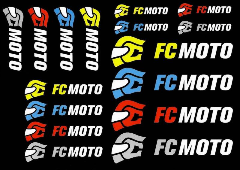 FC-Moto Brieftasche Logo Aufkleber Set von Fc-Moto