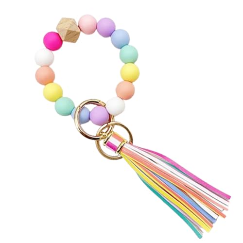 Fc'Noqgn Damen Autoschlüsselanhänger, Armband mit Perlen Autoschlüsselanhänger, Damen Quaste Geschenk von Fc'Noqgn