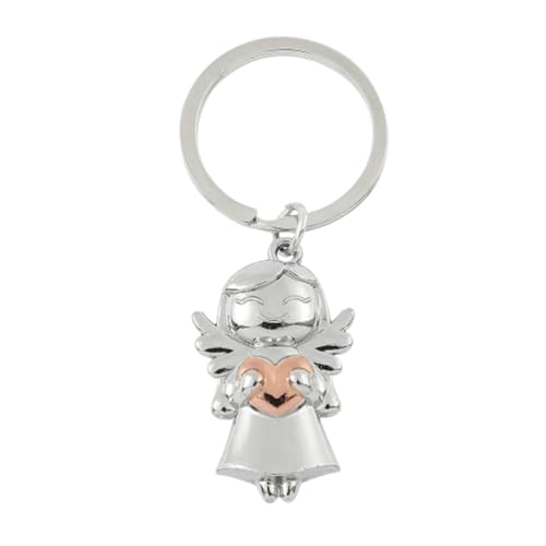 Fc'Noqgn Schutzengel Schlüsselanhänger - Engel Glücksbringer Schlüsselanhänger - Geschenke Schutzengel Glücksbringer - Niedlicher Engel in Herzform als Geschenk für Ihre Freundin von Fc'Noqgn