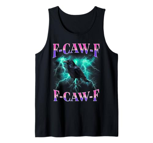 F-caw-f Schwarze Krähe Schwarzer Vogel Rabe Gothic Bootleg Tank Top F-caw-f Schwarze Krähe Schwarzer Vogel Rabe Gothic Bootleg Tank Top von Fcawf Lustiger Sarkastischer Humor Für Erwachsene