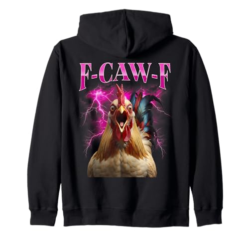 F-caw-f Schwarzes Huhn Lustiges Bootleg Humor Meme Für Kapuzenjacke F-caw-f Schwarzes Huhn Lustiges Bootleg Humor Meme Für Kapuzenjacke von Fcawf Lustiger Sarkastischer Humor Für Erwachsene