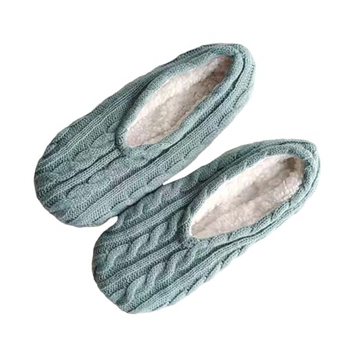 Fccrian Hausschuhsocken für Damen mit flauschigen Hausschuhsocken für Damen mit rutschfester Unterseite, kuschelig warme Hausschuhe Stopper Für Socken (E, One Size) von Fccrian