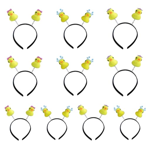 10 Stück Dusch Haarband Stilvoller Kinder Kopfschmuck Schöne Kleine Enten Haarband Für Damen Mädchen Haar Accessoire von Fcnjsao