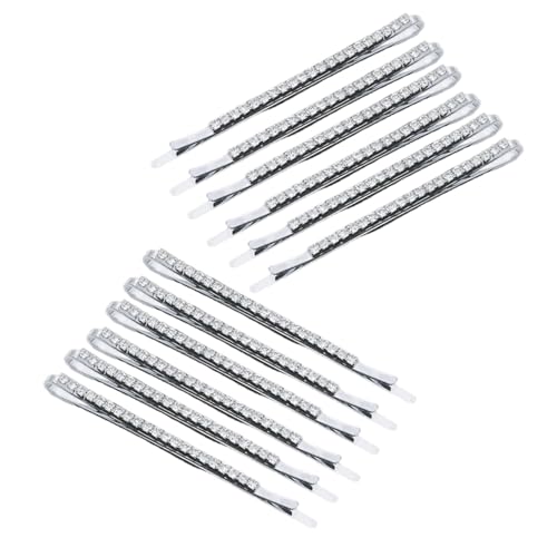 12 Pack Modische Strasshaarclips Stilvolle Seite Haarnadel Mit Der Vorgegebenen Haarspannung Für Hochzeiten Und Veranstaltungen von Fcnjsao