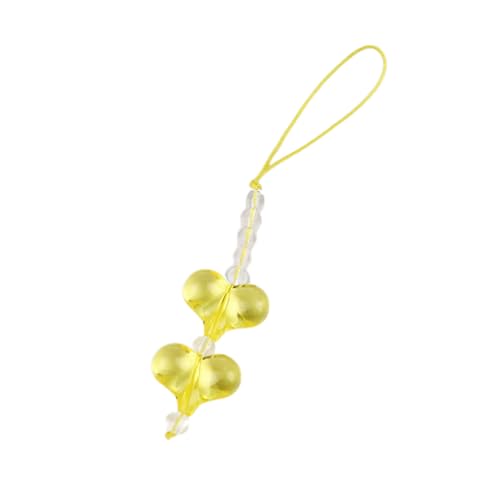 Bag Ornament Telefon Charme Handgefertigtes Herz Telefon Anhänger Buntes Telefon Schmuck Acrylmaterial Für Frau Mädchen Teenager von Fcnjsao
