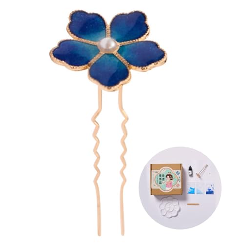 Blumen Haarnadelhaarstick Mit Blumenschmuck Juwelier Chinesisch Chinesische Traditionelle Dekorative Haarschmuck von Fcnjsao