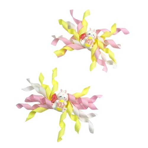 Bunte Haarspange mit Oster-Cartoon-Motiv, für Kinder und Jugendliche, Festival-Accessoire, Cotume-Haarnadel, Urlaubsmotiv-Haarteile von Fcnjsao