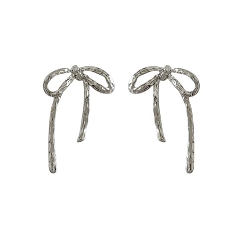 Einfache Linie Charme Ohrringe Bowknot Anhänger Eardrop Vielseitige Bögen Form Dangle Ohrringe Schmuckzubehör Für Täglich von Fcnjsao