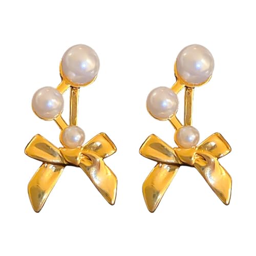 Elegante Bowknot Hengst Ohrringe Imitation Perle Back Post Anhänger Ohrringe Ohrschern Für Frauen Mädchen Hochzeit Schmuck Elegante Bowknot Hengst Ohrringe Imitation Perle Back Post Anhänger Ohrringe Ohrschern Für Frauen Mädchen Hochzeit Schmuck von Fcnjsao