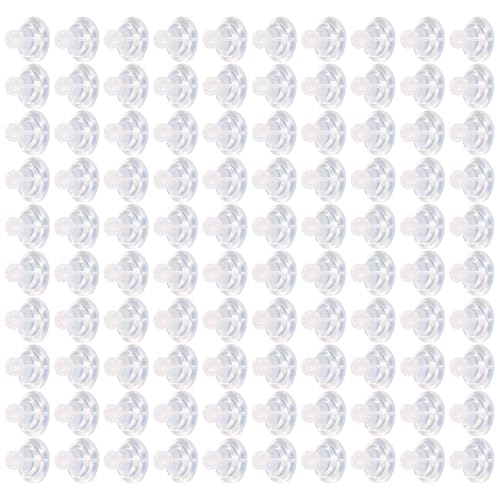 Fcnjsao 100 Stück weiche Silikon-Ohrring-Stopper für Frauen und Mädchen, Ohrring-Verschlüsse, Ersatz für schwere Ohrringe Fcnjsao 100 Stück weiche Silikon-Ohrring-Stopper für Frauen und Mädchen, Ohrring-Verschlüsse, Ersatz für schwere Ohrringe von Fcnjsao