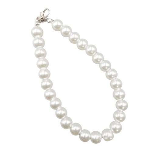 Fcnjsao 10pcs Faux Pearls Handgurte Anhänger Imitation Perlen Perlen Handy Kette Stilvoller Schlüsselling Schmuck Frauen Taschen Accessoire von Fcnjsao