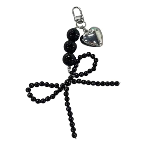 Fcnjsao Bowknot Anhänger Perlen Bag Charm Moderner Tasche Anhänger Elegant Perlen Keyrings Stylische Perlenschlüsselkette Für Telefonschlüsselbeutel von Fcnjsao