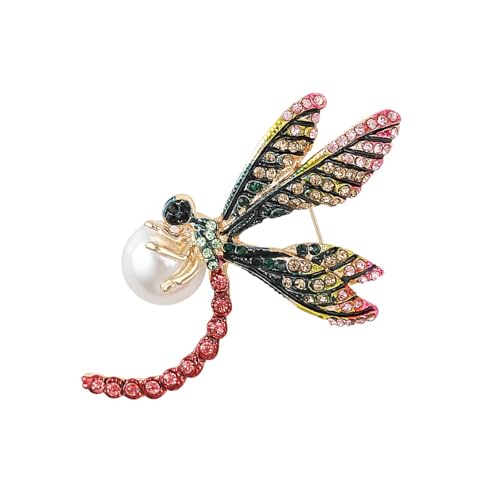 Fcnjsao Charm Ldragonflies Brosche Pin Mit Strasssteinen Stilvolle Broschen Kleidung Schmuck Geeignet Für Mädchen Modeaccessoires Geeignet von Fcnjsao